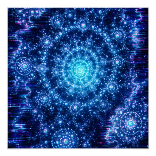 Póster Espacio fractal (Anverso)