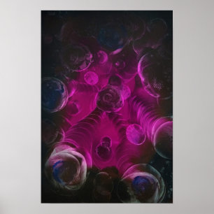 Póster Espacio II - Abstracto Pintado a Mano Galardonado