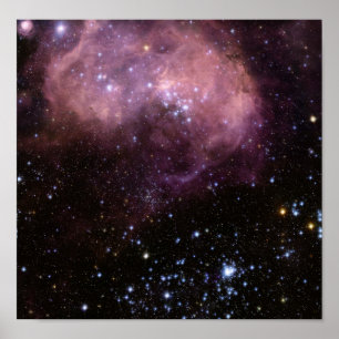 Póster Espacio infrarrojo de la nube de Magellanic