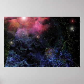 Póster Espacio interior