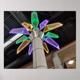 Póster Espacio liminal de las palmas de neón sueño Ken Ga