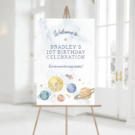 Póster Espacio Primer Signo de Bienvenida Poster de Cumpl