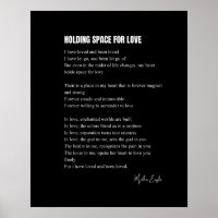 Espacio reservado para el poema de amor poster de 
