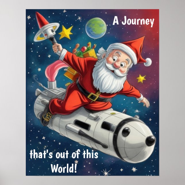 Póster Espacio Santa Claus (Frente)