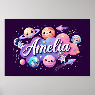 Póster Espacio Sueños Amelia Wall Art