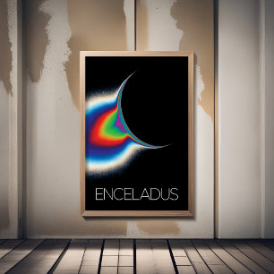 Póster Espacio ultraterrestre, Cosmos, Sistema Solar, Lun