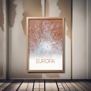 Póster Espacio ultraterrestre, Cosmos, Sistema Solar, Lun