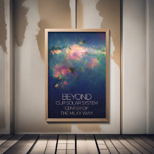 Póster Espacio Ultraterrestre, Galaxia, Centro De La Vía