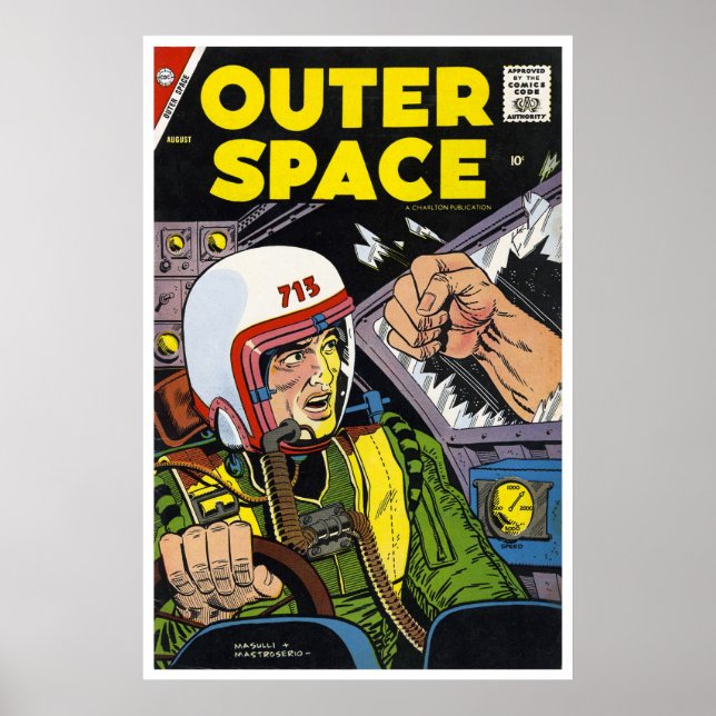 Póster Espacio ultraterrestre Nº 18 (1958) (Frente)
