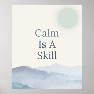 Póster Espacios Tranquilos Atención Plena Inspiradora