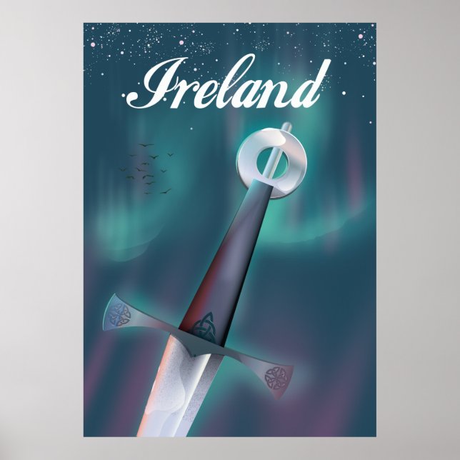Póster espada celta de irlanda (Frente)