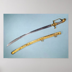 Póster Espada dada a Napoleon I por el Directoire