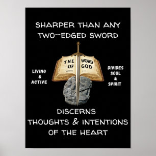 Póster Espada de apología de la Escritura del Señor