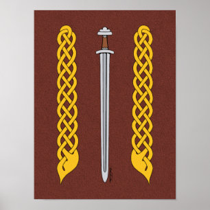 Póster Espada de visión y tracción