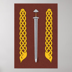 Póster Espada de visión y tracción
