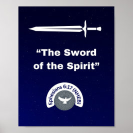 Póster Espada del espíritu - 8 x 10 papel Poster