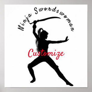 Póster Espada Novena Silhouette Thunder_Cove