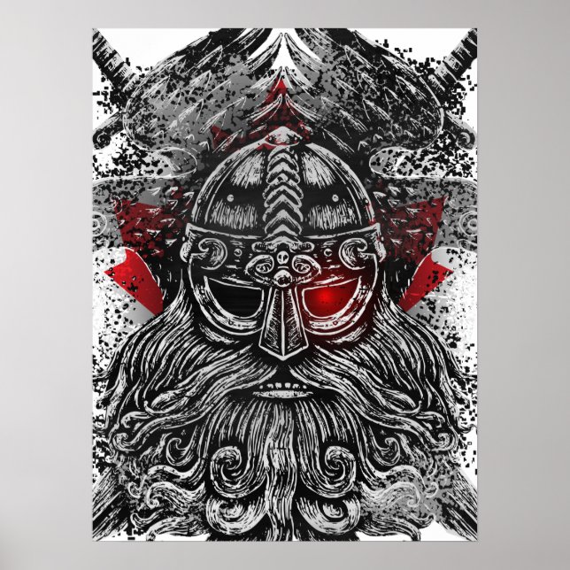 Póster Espadas de Odin ravens Viking Mythology Canada ban (Frente)