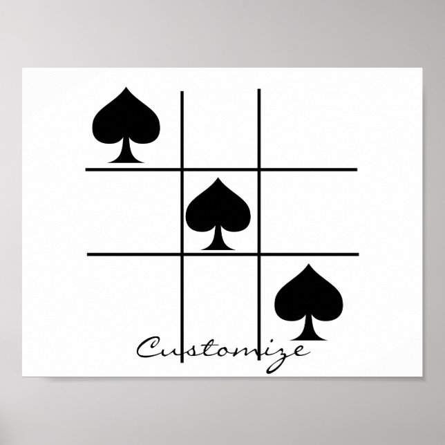 Póster Espadas negras Tic Tac Toe Thunder_Cove (Frente)