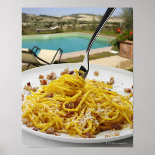 Póster Espaguetis Carbonara