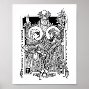 Póster Espalda de la Santísima Virgen 8" x 10" Imprimir