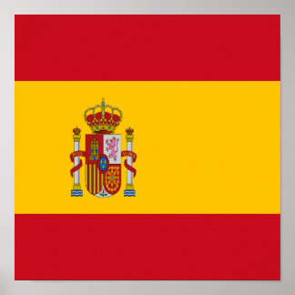 Póster España Bandera País Español Orgullo Etnia Hogar