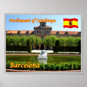 Póster España - Barcelona - Parlamento de Cataluña -