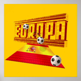 Póster España Camino a Europa fútbol futbol ideas de rega