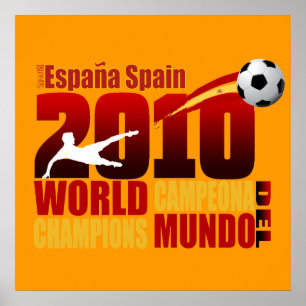 Póster España Campeona Del Mun