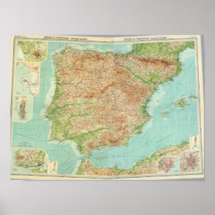 Póster España compuesta, Portugal