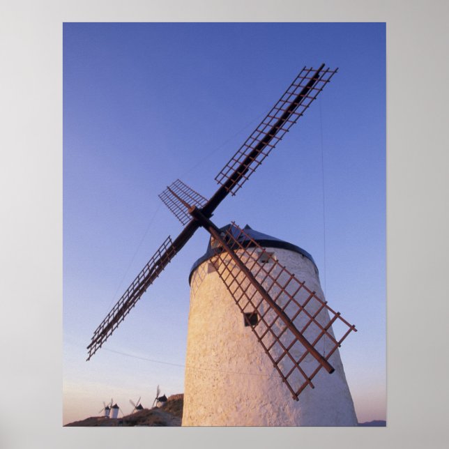Póster España, Consuegra, molinos de viento Castilla-La M (Frente)