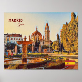 Póster España de Madrid Sueños de viaje