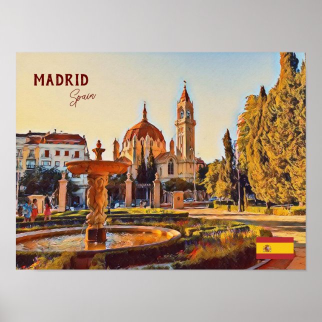 Póster España de Madrid Sueños de viaje (Frente)
