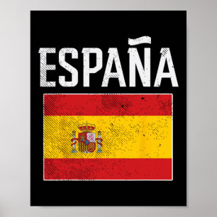 Póster Espana España Bandera Fútbol Español Hombres Mujer