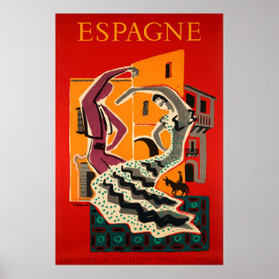 Póster España, España, cartel de viaje