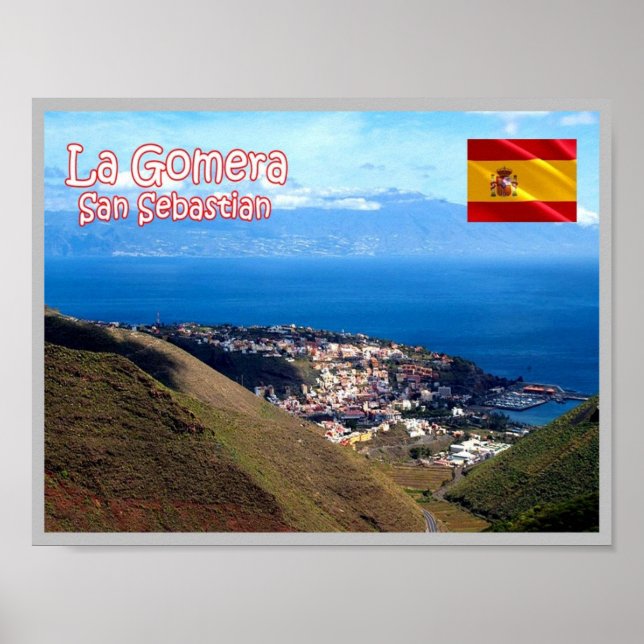 Póster España - Islas Canarias - La Gomera - (Frente)