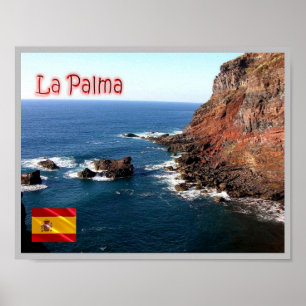 Póster España - Islas Canarias - La Palma -