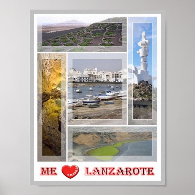 Póster España - Islas Canarias - Lanzarote - Amo - (Frente)