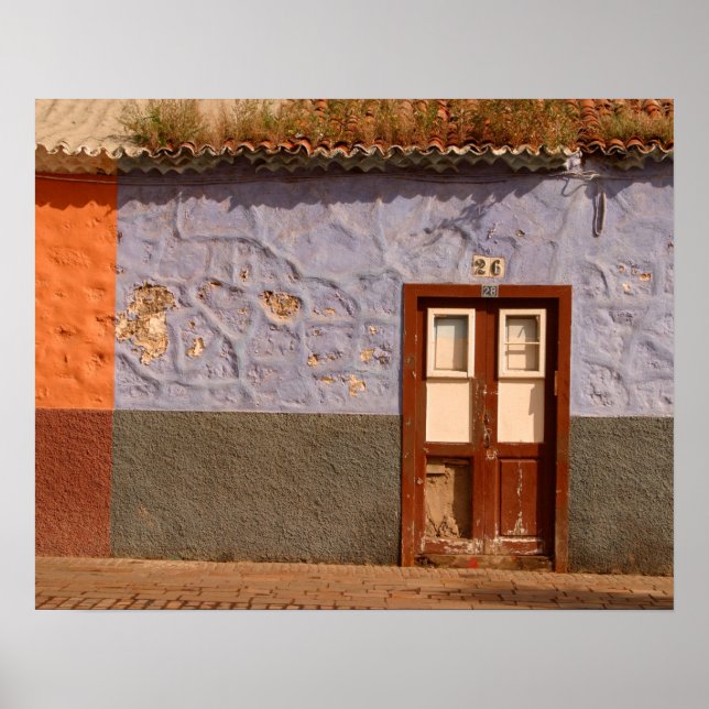 Póster España, Islas Canarias, Tenerife, villa (Frente)