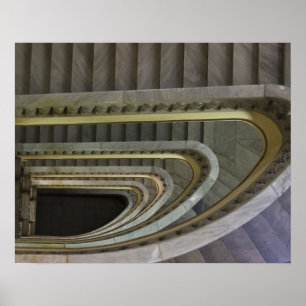 Póster España, Madrid, Circulo de Bellas Artes, escalera