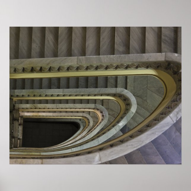 Póster España, Madrid, Circulo de Bellas Artes, escalera (Frente)