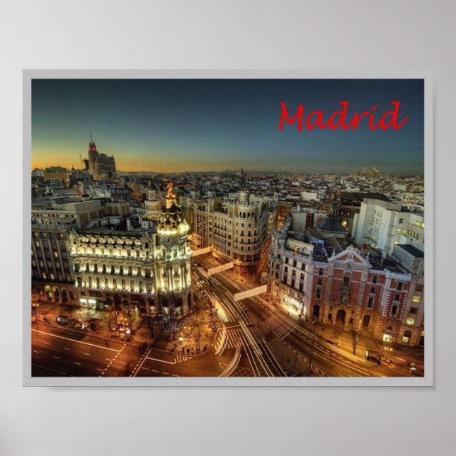 Póster España - Madrid - Ciudad - (Frente)