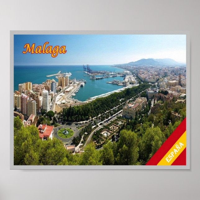 Póster España - Málaga - (Frente)