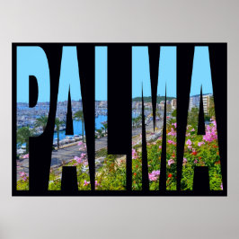 Póster españa palma de mallorca cartel