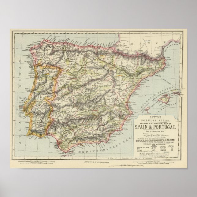 Póster España, Portugal 4 (Frente)