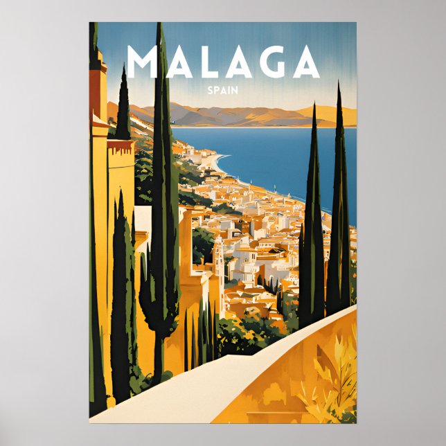 Póster España Viaja Málaga (Frente)