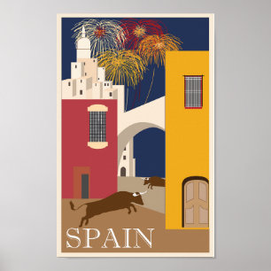 Póster España Viaje Afiche Vintage