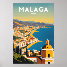 Póster España Vintage de Málaga