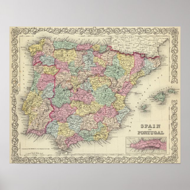 Póster España Y Portugal 3 (Frente)