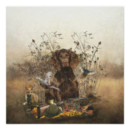 Póster Español alemán, Wachtelhund